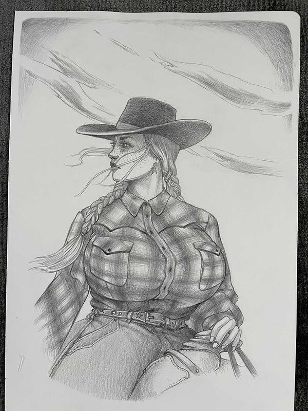 Auto-Portrait de Maud Amoretti - Original Illustration