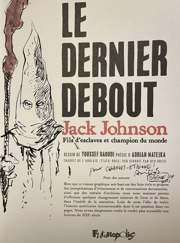 Dernier debout par Youssef Daoudi - Dédicace