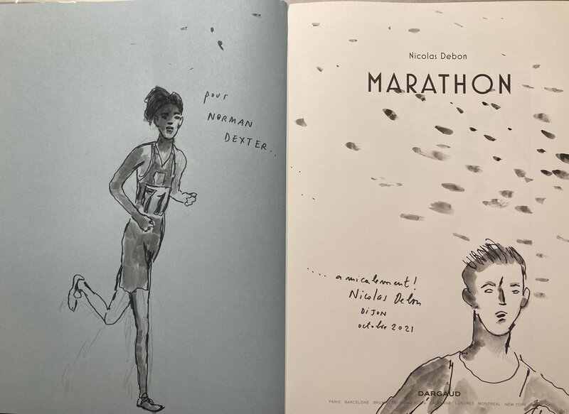 Marathon par Nicolas Debon - Dédicace