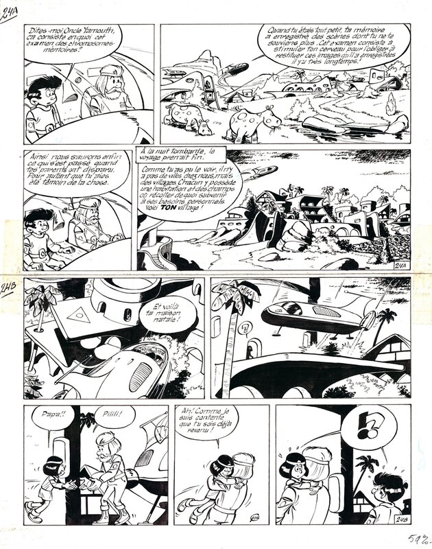Gos, Le Scrameustache, Le Continent des deux Lunes - Comic Strip