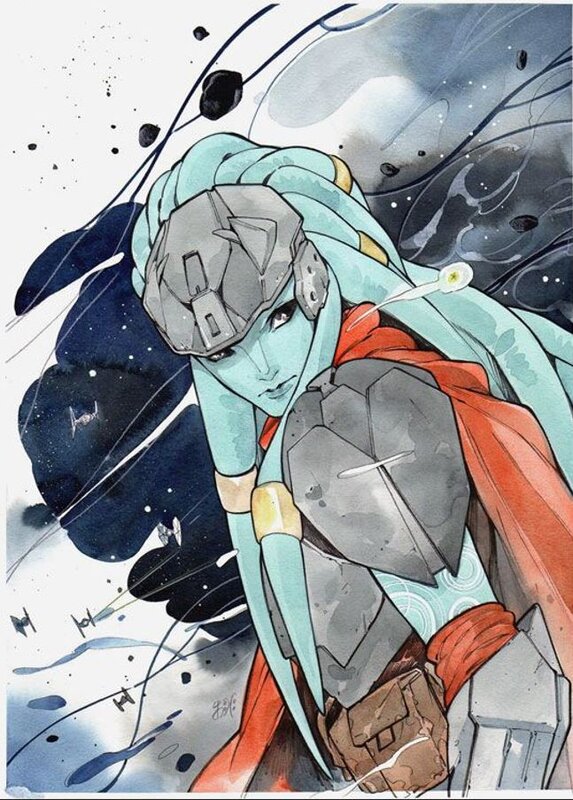 Peach Momoko, Star Wars 32 Bounty Hunters variant cover - Illustration originale