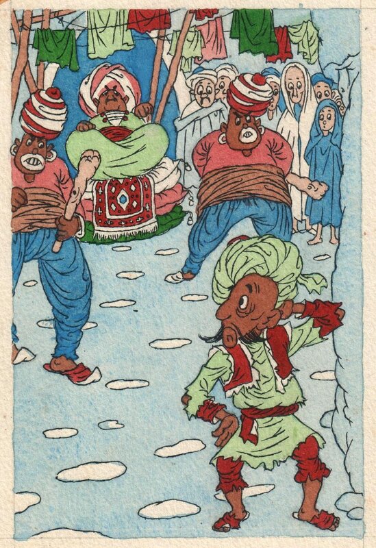 Arthur Goldsteen, De wonderbare avonturen van Maroef de Schoenmaker - Original Illustration