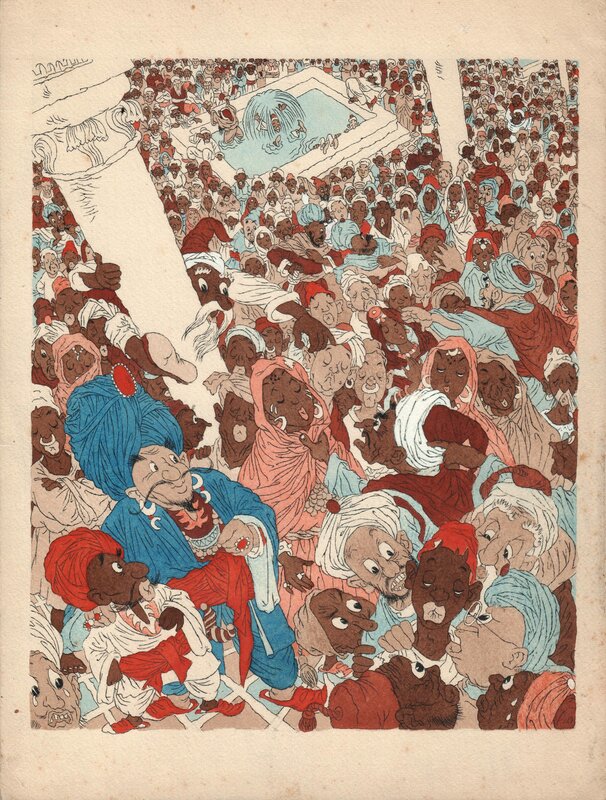 Arthur Goldsteen, De wonderbare avonturen van Maroef de Schoenmaker - Illustration originale