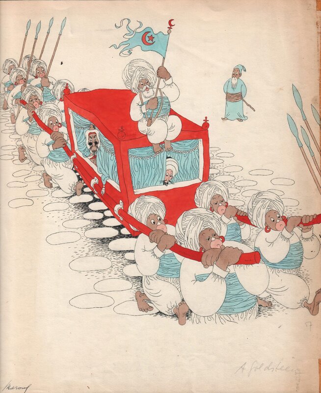 Arthur Goldsteen, De wonderbare avonturen van Maroef de Schoenmaker - Illustration originale