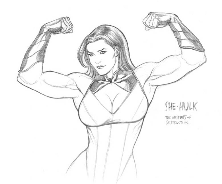 Dessin original de Frank Cho - Original art
