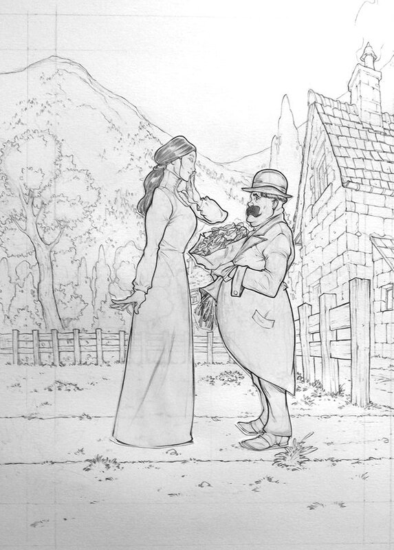 Sylvain Guinebaud, Planche originale pour la série 7 détectives - Planche originale