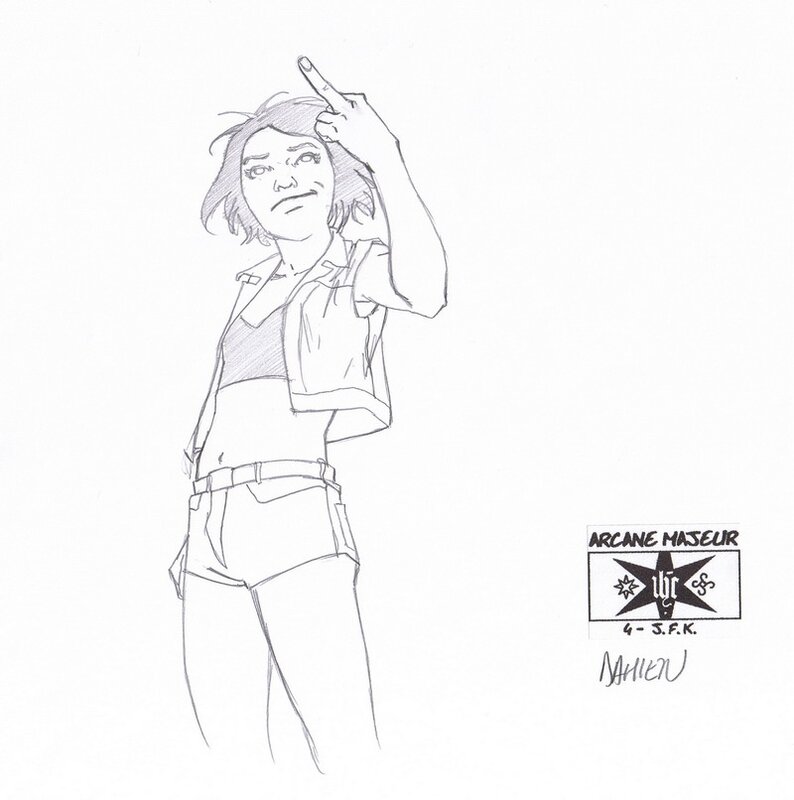 Petit dessin de Damour - Original art