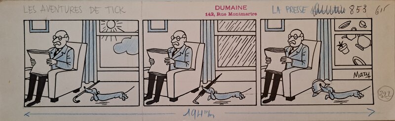 Mary, Jean Blondeau, Les Aventures de Tick - Planche originale