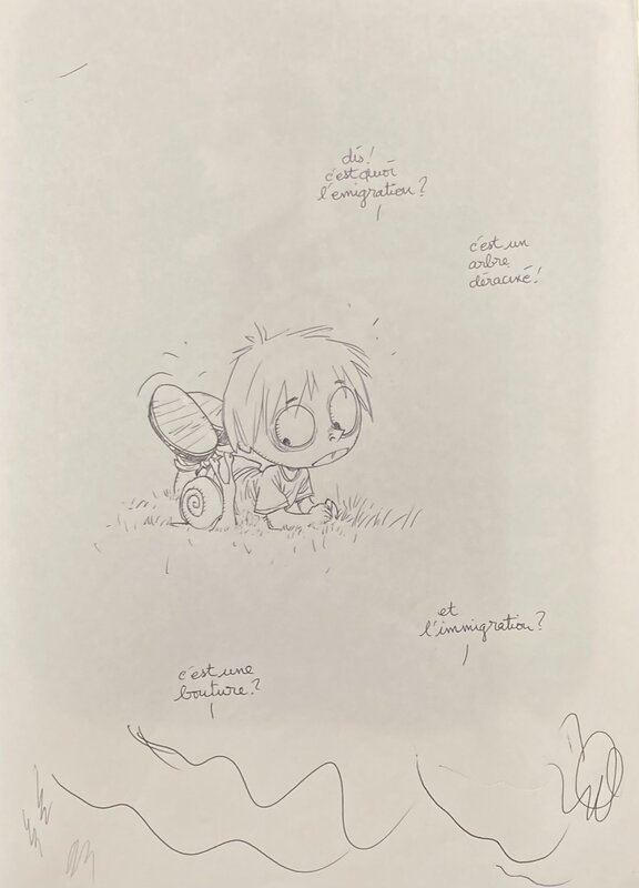 For sale - Alberto Varanda, Dessin original de Petit Pierrot - Original art