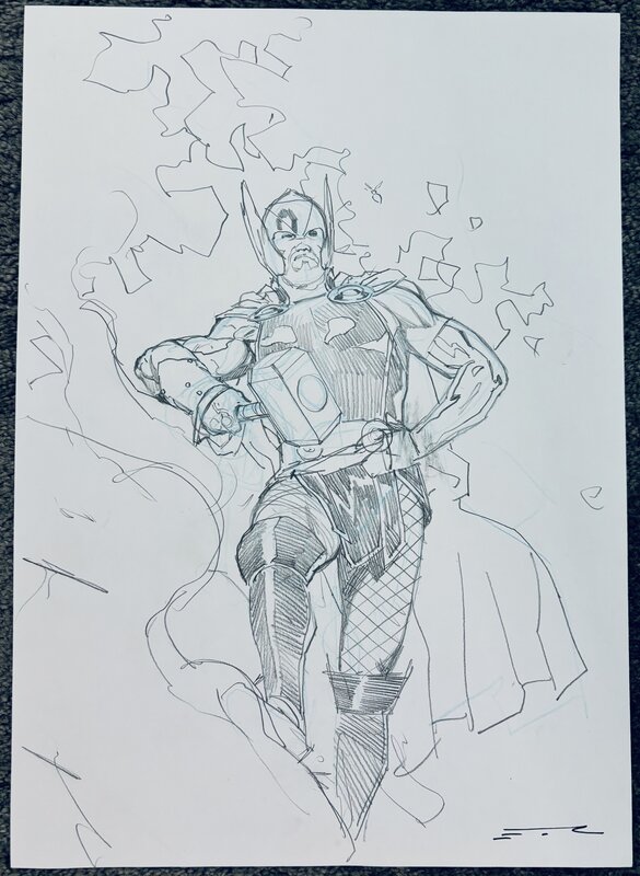 For sale - Esad Ribic cover prelims (Thor, Conan, Eternals, A.X.E.) Artist - Original art