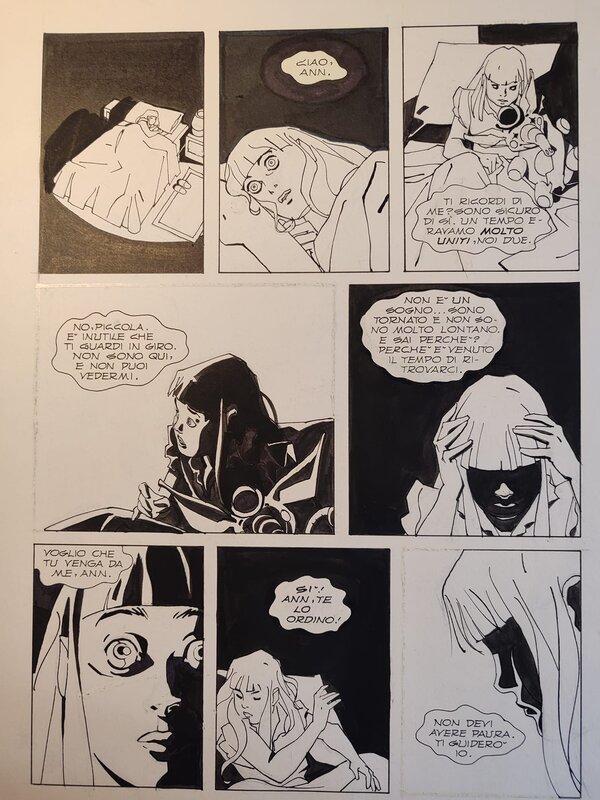 Nicola Mari page from Nathan Never iusse 18 1992 - Original Illustration