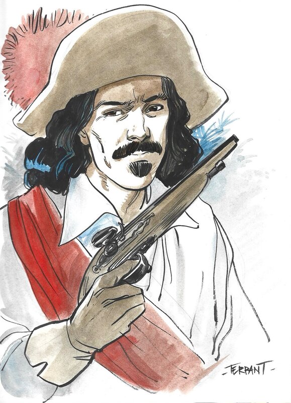 2010 - Dédicace Terpant - Pirates - Planche originale