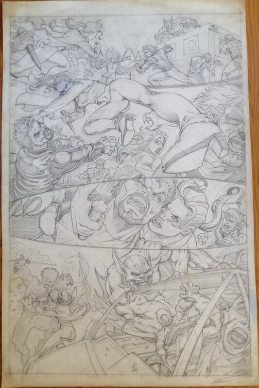 Attilio Rojo, Buffy contre les vampires - Planche originale