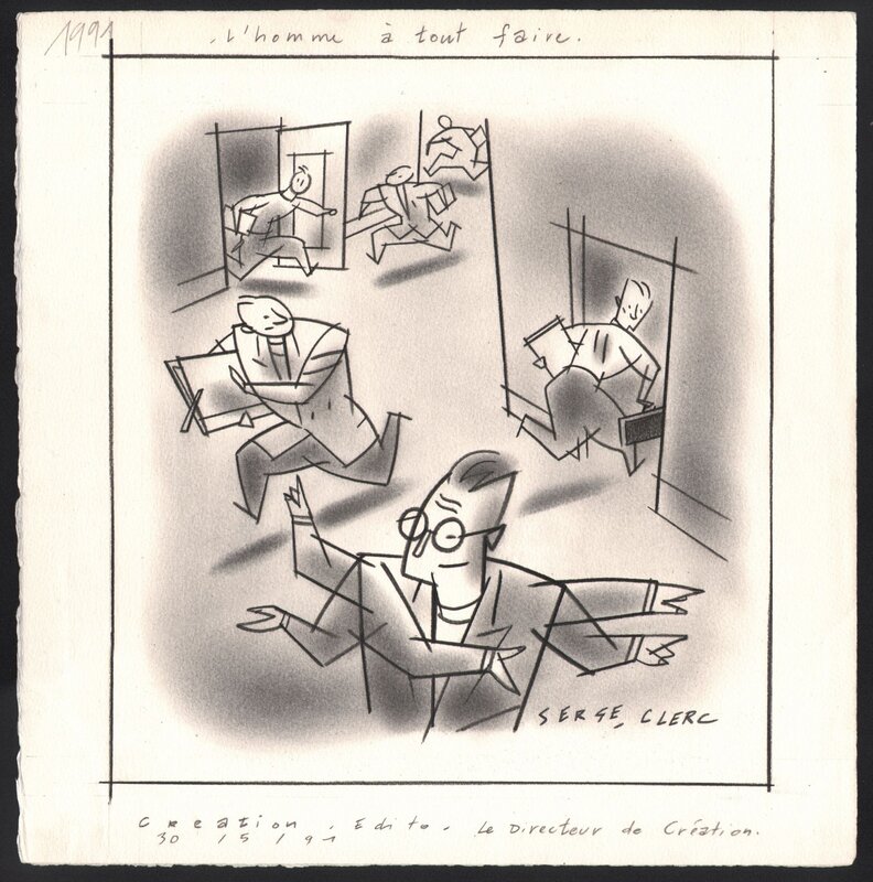 Serge Clerc, Le Directeur de Création - Original Illustration