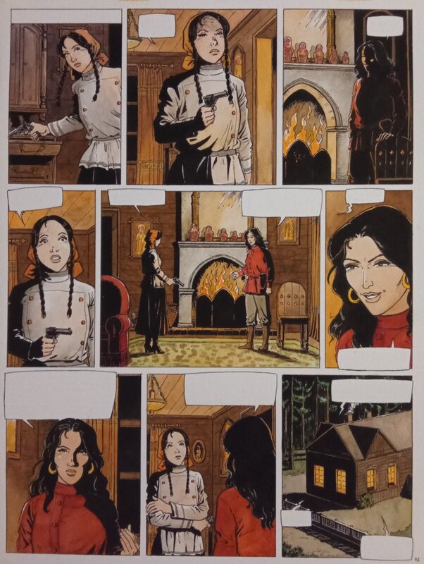 Hugdebert, La fille des steppes - Planche originale