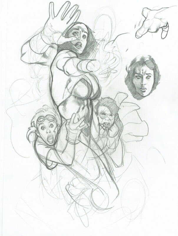 Adam Hughes, Wonder Woman Cover Sketches - Dédicace