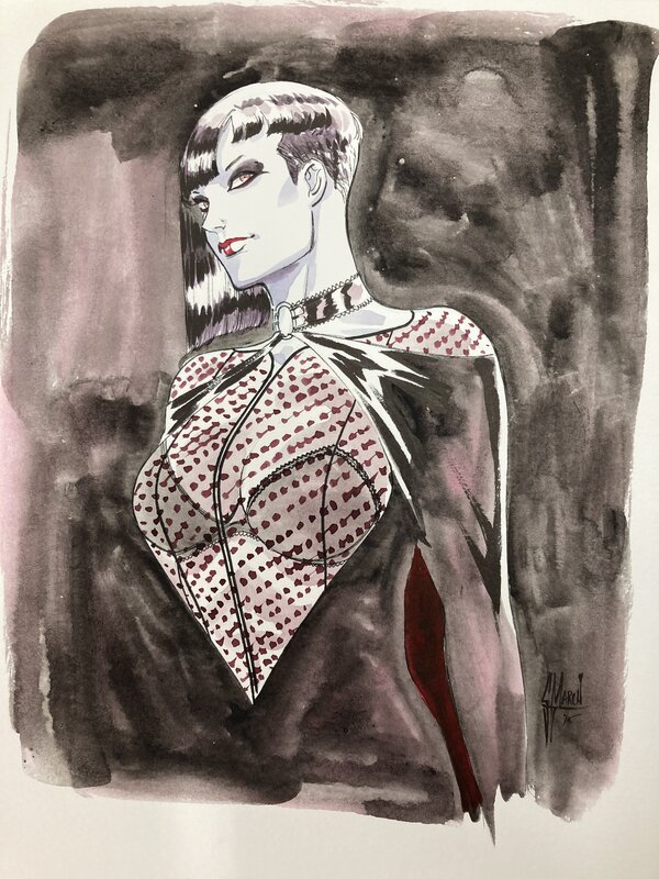 For sale - Guillem March, Illsutration originale en couleur - Original Illustration