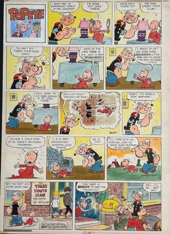 Popeye by Bill Melvin - Comic Strip