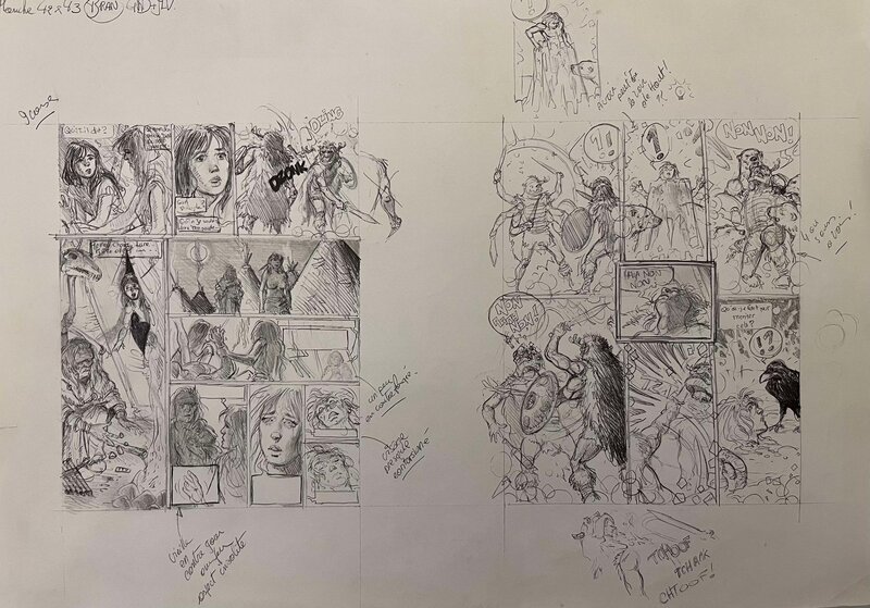 Bran Storyboard par Philippe Delaby, Jean-Luc Vernal - Œuvre originale