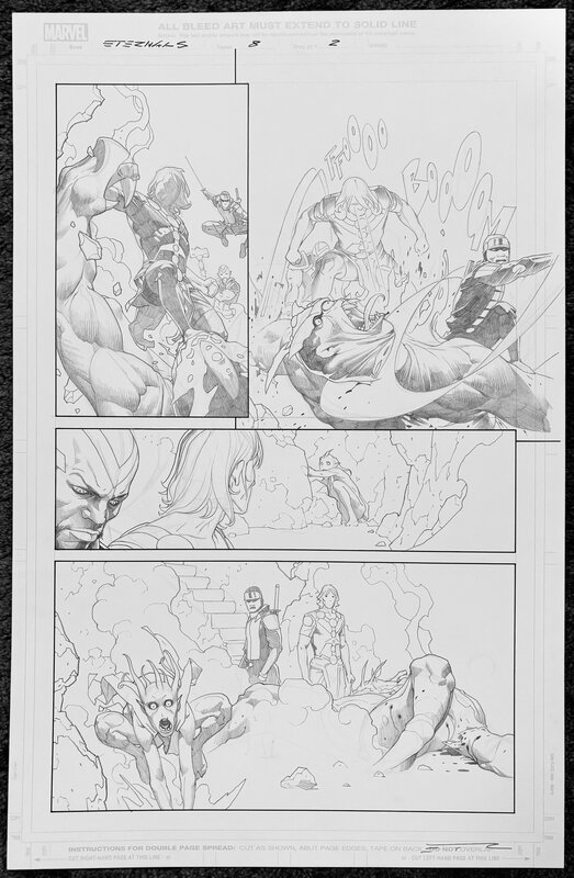 En vente - Esad Ribic, Eternals #8 page 2 - Planche originale