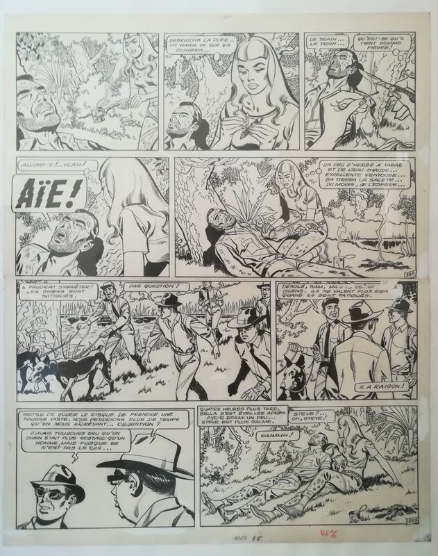 Jess LONG L'EVASION par Arthur Piroton - Planche originale