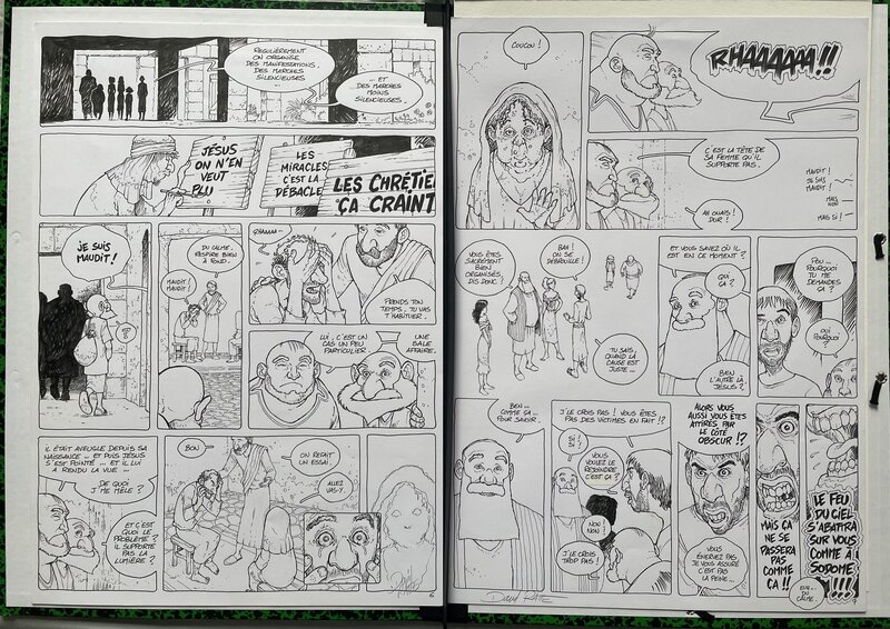 David Ratte, Le voyage des pères T2 Alphée - planches 6 et 7 - Planche originale