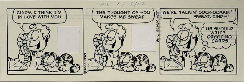 En vente - Garfield 1 par Jim Davis - Planche originale