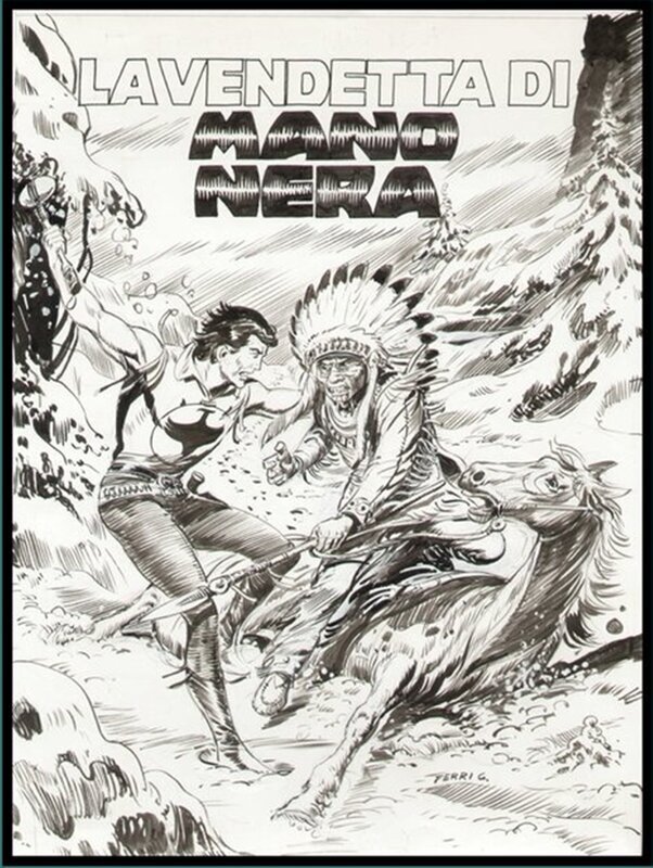 ZAGOR par Fergal, Gallieno FERRI - Couverture originale