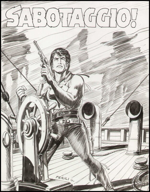 ZAGOR par Fergal, Gallieno FERRI - Couverture originale