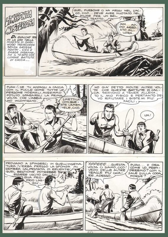 ZAGOR par Fergal, Gallieno FERRI - Planche originale