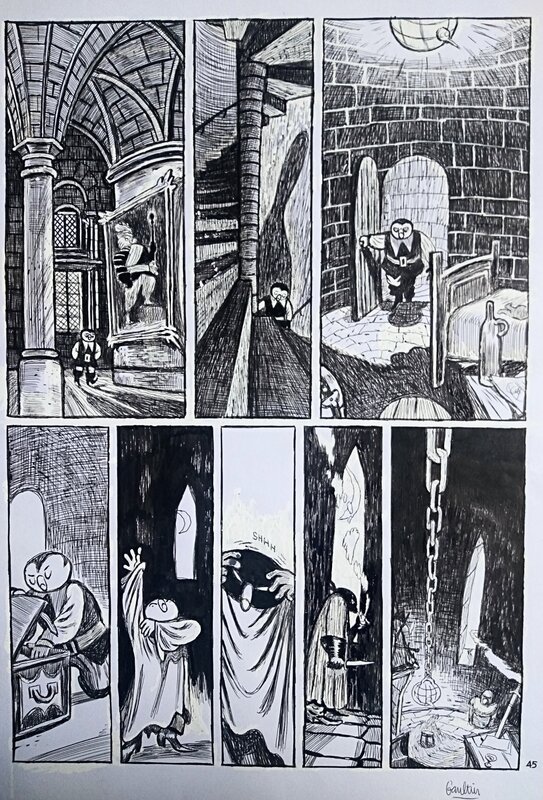 Christophe Gaultier, Joann Sfar, Lewis Trondheim, Donjon Potron-Minet -83 - Sans un bruit - Comic Strip