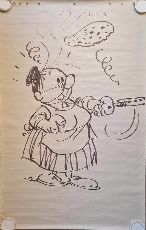 Mamy de Jojo par André Geerts - Illustration originale