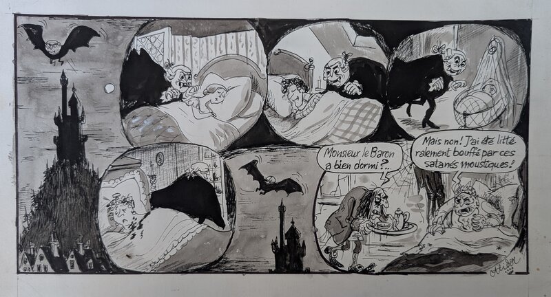 Alidor, Histoire de vampire - planche originale - Planche originale