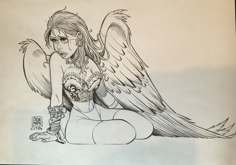 Ange by Oscar Martin - Original Illustration