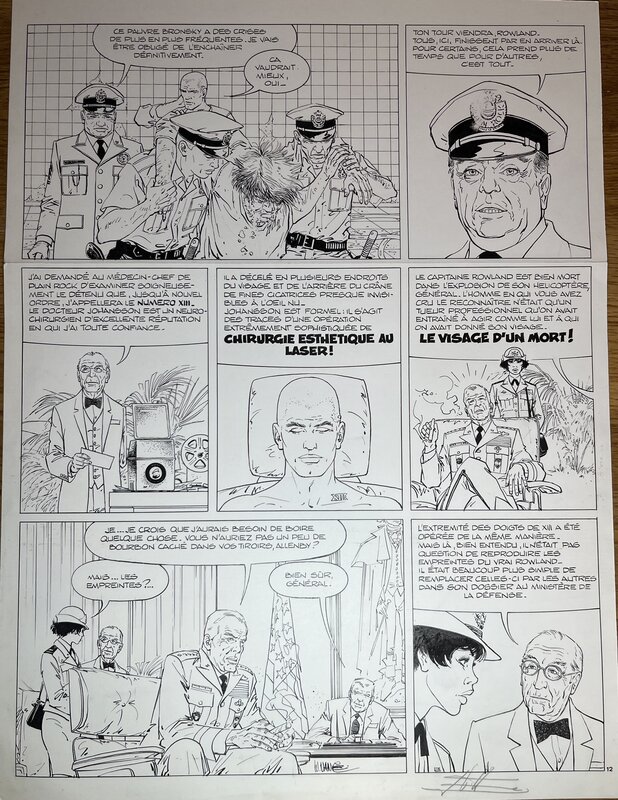 En vente - Xiii par William Vance - Planche originale