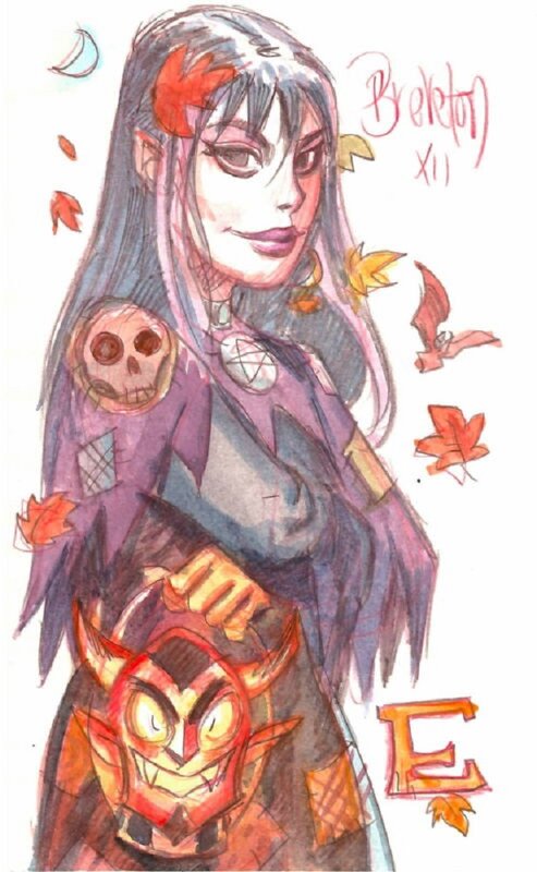 Evening Horror par Dan Brereton - Illustration originale