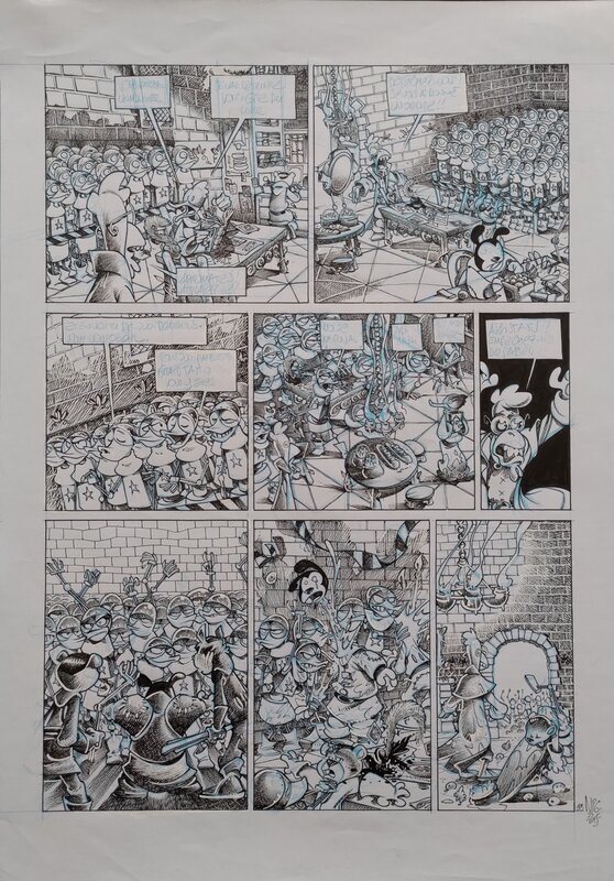 Nicolas Kéramidas, Planche originale donjon monster 12 - Planche originale