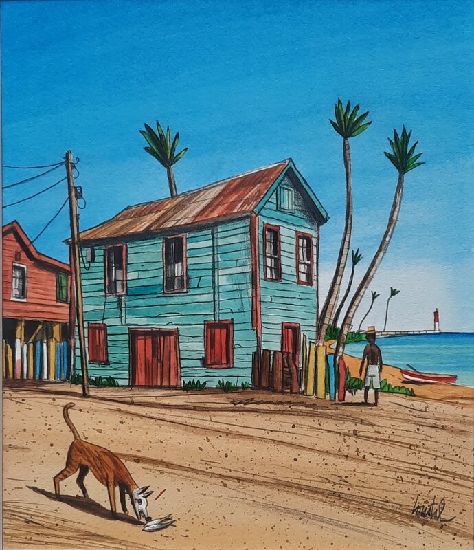Bélize par Loustal, Alain Dugrand - Couverture originale