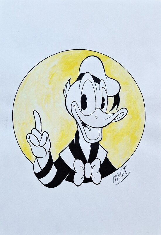 En vente - Donald par José Maria Millet Lopez - Illustration originale