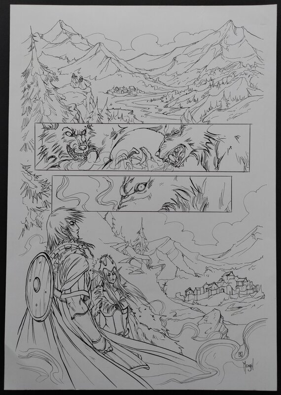 Morgil, Planche originale Le dévoreur de temps - Comic Strip