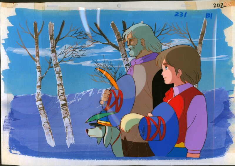 Remi sans famille by Osamu Dezaki - Original art