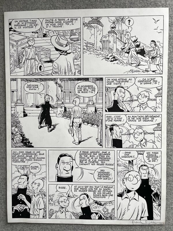 For sale - Frank Frank Le Gall, Théodore Poussin Les Jalousies planche 3 - Comic Strip
