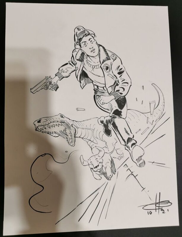 Eric Hérenguel, Kong crew - illustration A4 - Illustration originale