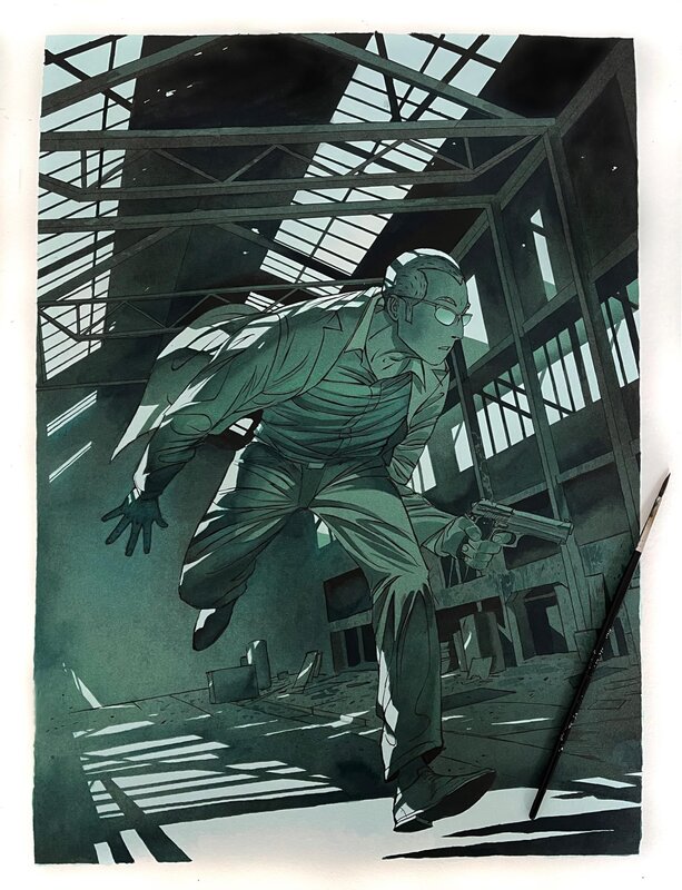 Le Tueur - Affaires d'état - Luc Jacamon - Original Illustration