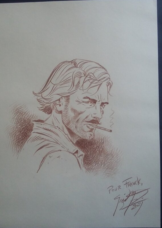 François Miville-Deschênes, Zaroff - Illustration/dédicace A4 - Sketch