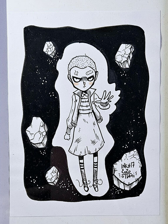 Dessin original de l'Inktober 2020 : 11 de Stranger Things par oTTami ! - Original Illustration