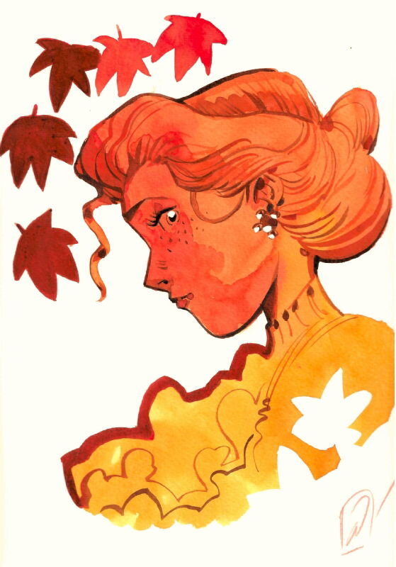 Scarlett O Hara by Pierre Alary - Original Illustration