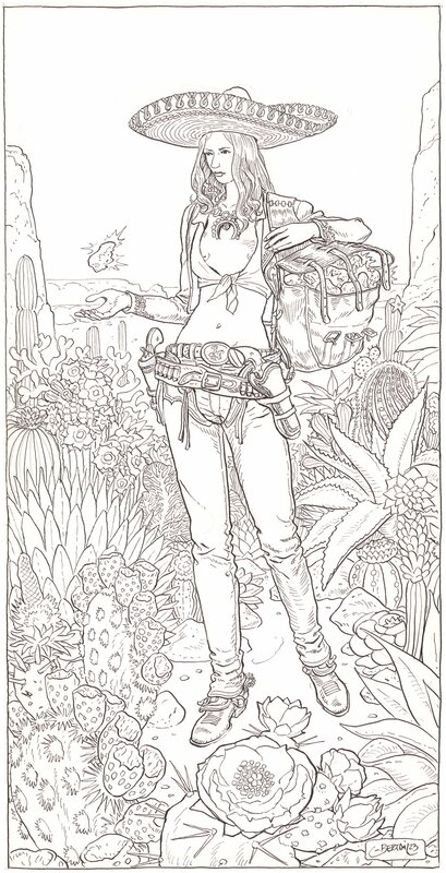 For sale - Valet de Deniers by Dominique Bertail - Original Illustration