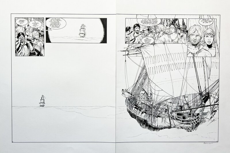 Franck Bonnet, Marc Bourgne, Pirates de Barataria (tome 12 - planches 16 et 17) - Comic Strip