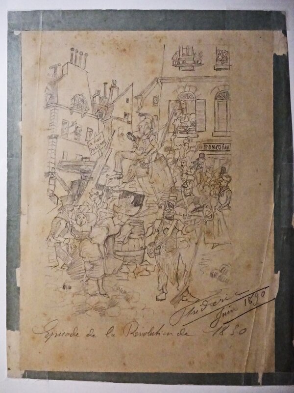 Frédéric, Les trois glorieuses de 1830 (1890) - Original Illustration